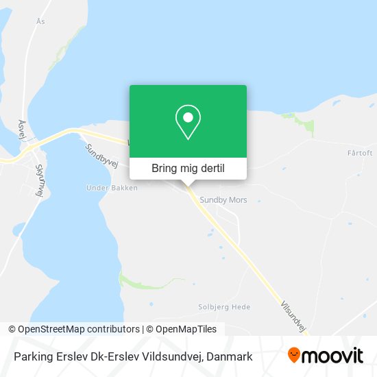 Parking Erslev Dk-Erslev Vildsundvej kort