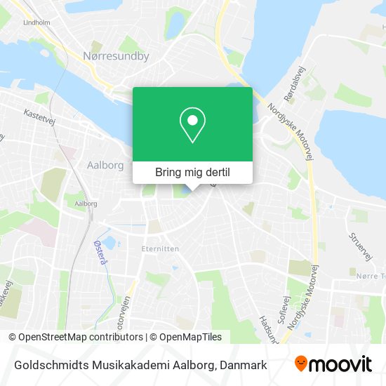Goldschmidts Musikakademi Aalborg kort