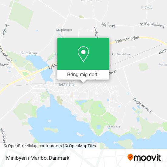 Minibyen i Maribo kort