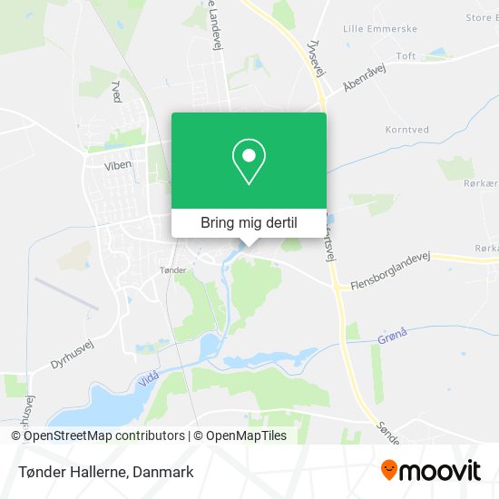 Tønder Hallerne kort