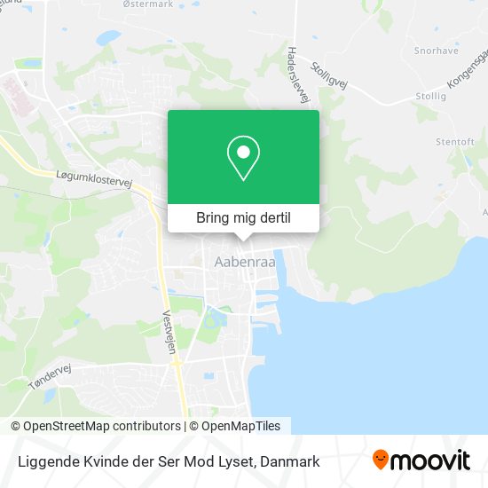 Liggende Kvinde der Ser Mod Lyset kort