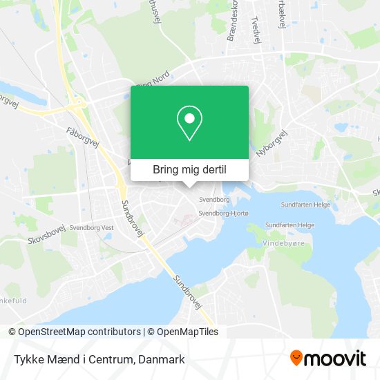 Tykke Mænd i Centrum kort