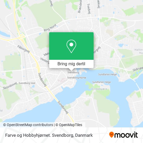 Farve og Hobbyhjørnet. Svendborg kort