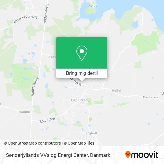 Sønderjyllands VVs og Energi Center kort