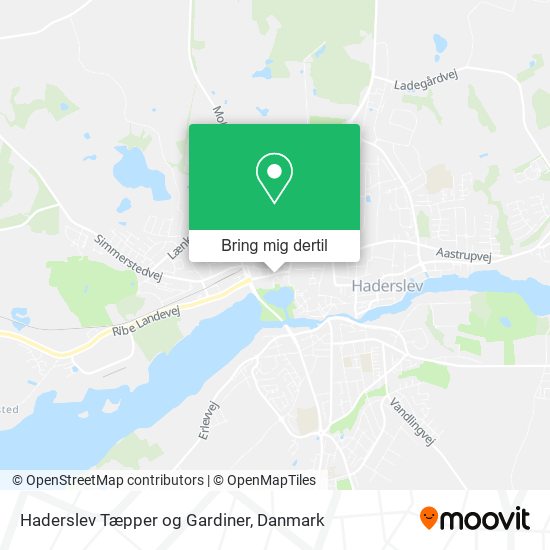 Haderslev Tæpper og Gardiner kort