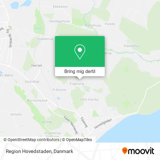 Region Hovedstaden kort