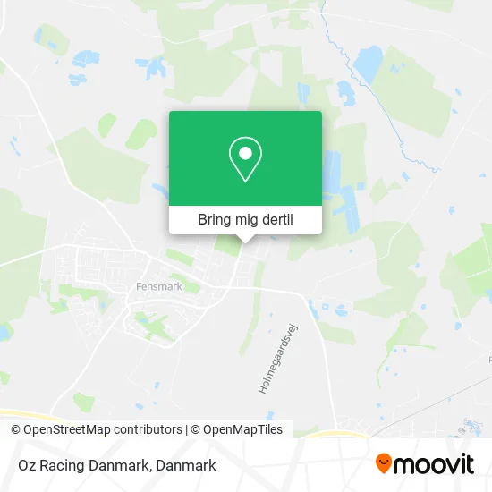 Oz Racing Danmark kort