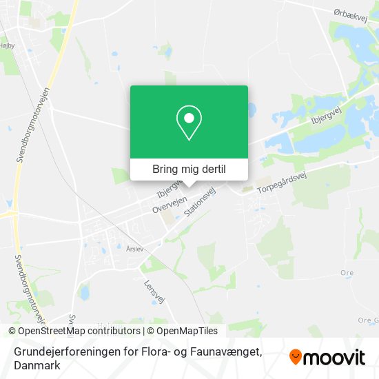Grundejerforeningen for Flora- og Faunavænget kort