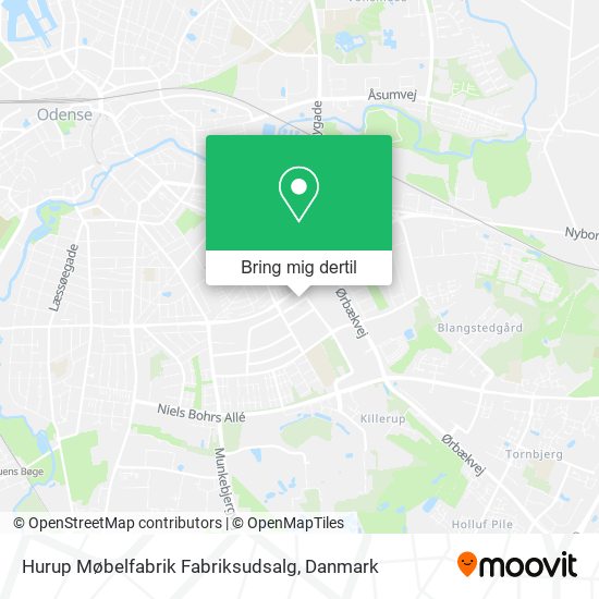 Hurup Møbelfabrik Fabriksudsalg kort
