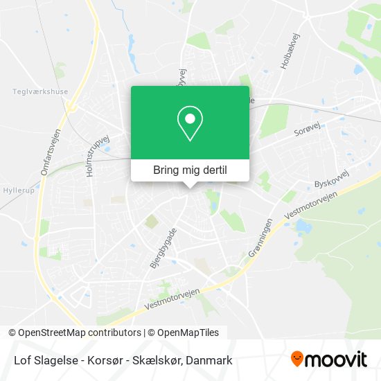 Lof Slagelse - Korsør - Skælskør kort