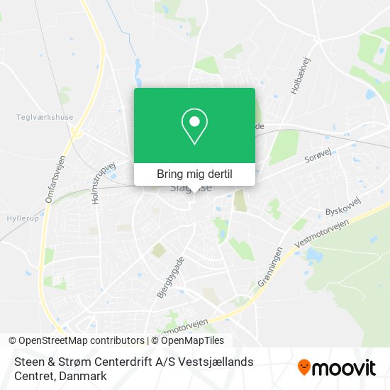 Steen & Strøm Centerdrift A / S Vestsjællands Centret kort