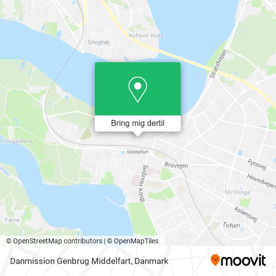 Danmission Genbrug Middelfart kort
