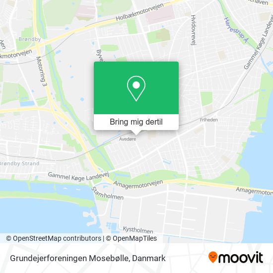 Grundejerforeningen Mosebølle kort