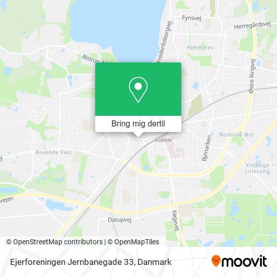 Ejerforeningen Jernbanegade 33 kort