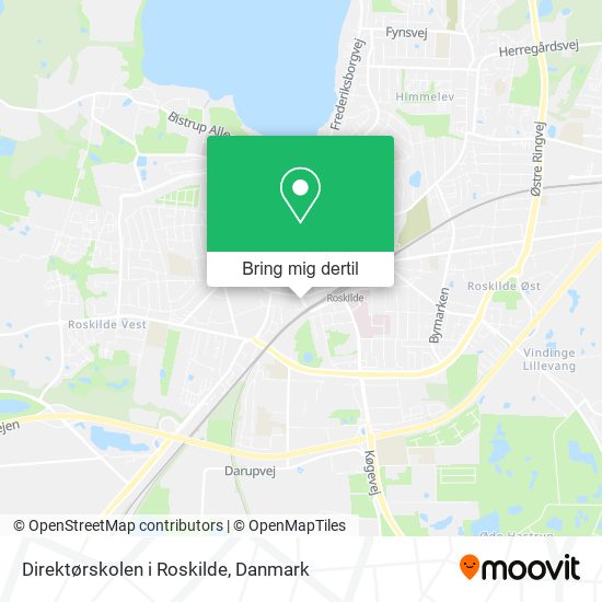 Direktørskolen i Roskilde kort