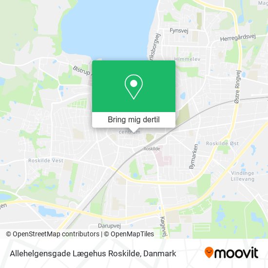 Allehelgensgade Lægehus Roskilde kort