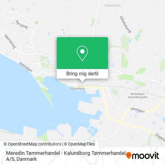 Meredin Tømmerhandel - Kalundborg Tømmerhandel A / S kort