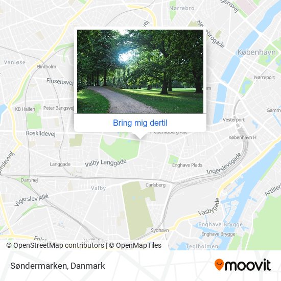 Søndermarken kort