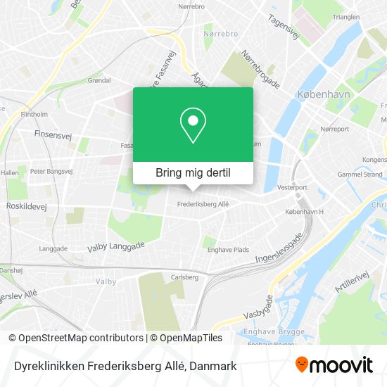 Dyreklinikken Frederiksberg Allé kort