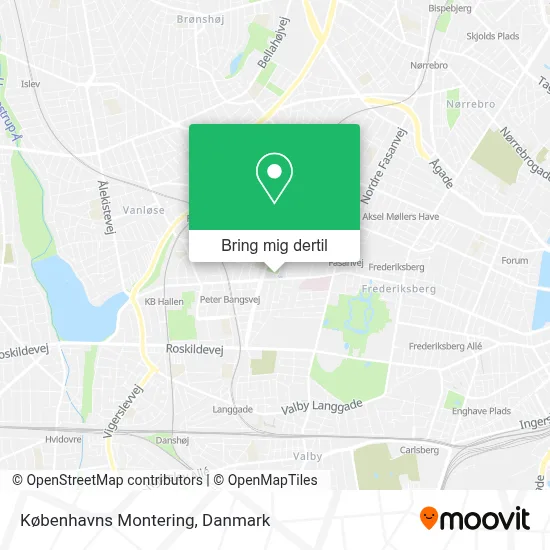 Københavns Montering kort