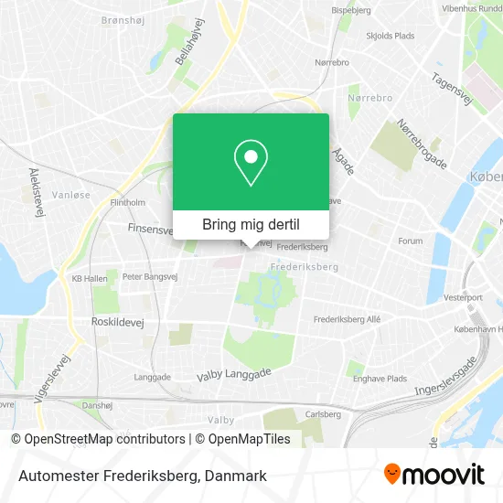 Automester Frederiksberg kort
