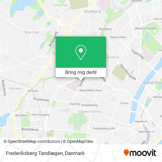 Frederiksberg Tandlægen kort