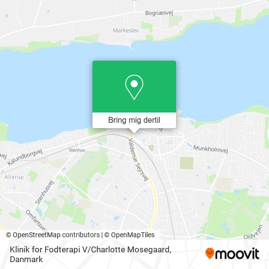 Klinik for Fodterapi V / Charlotte Mosegaard kort
