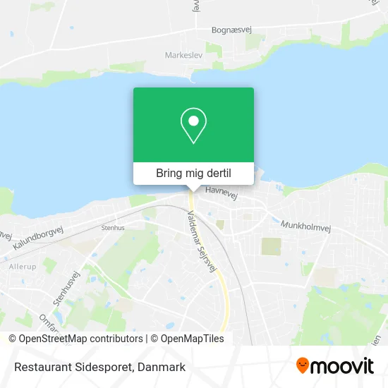 Restaurant Sidesporet kort