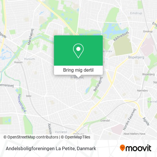 Andelsboligforeningen La Petite kort