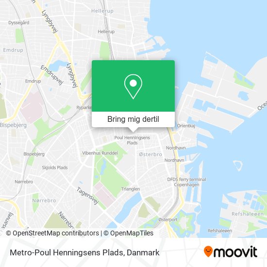 Metro-Poul Henningsens Plads kort