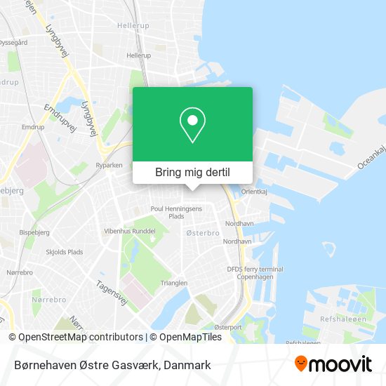 Børnehaven Østre Gasværk kort