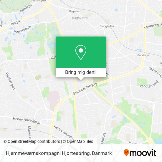 Hjemmeværnskompagni Hjortespring kort