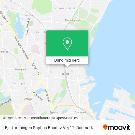 Ejerforeningen Sophus Bauditz Vej 12 kort