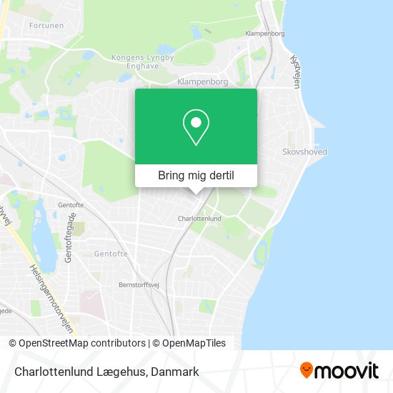 Charlottenlund Lægehus kort