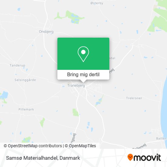 Samsø Materialhandel kort