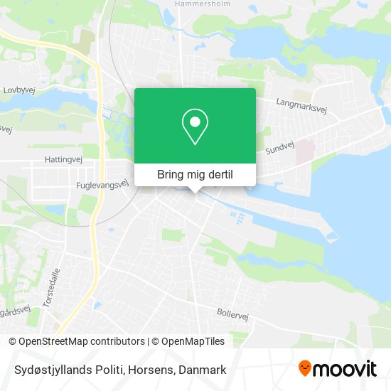 Sydøstjyllands Politi, Horsens kort