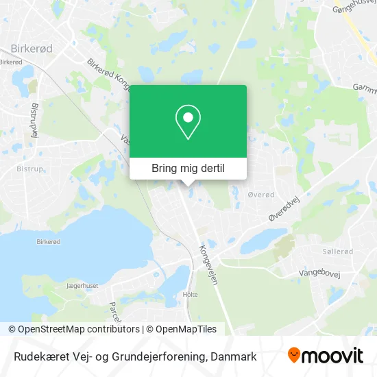 Rudekæret Vej- og Grundejerforening kort