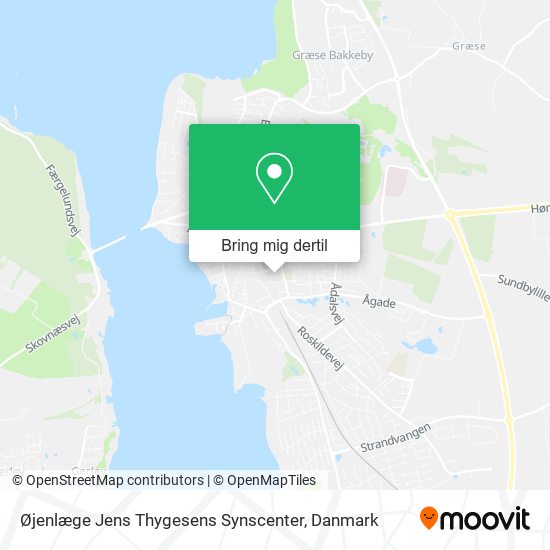 Øjenlæge Jens Thygesens Synscenter kort