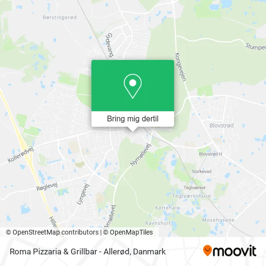 Roma Pizzaria & Grillbar - Allerød kort