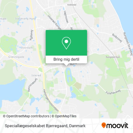 Speciallægeselskabet Bjerregaard kort