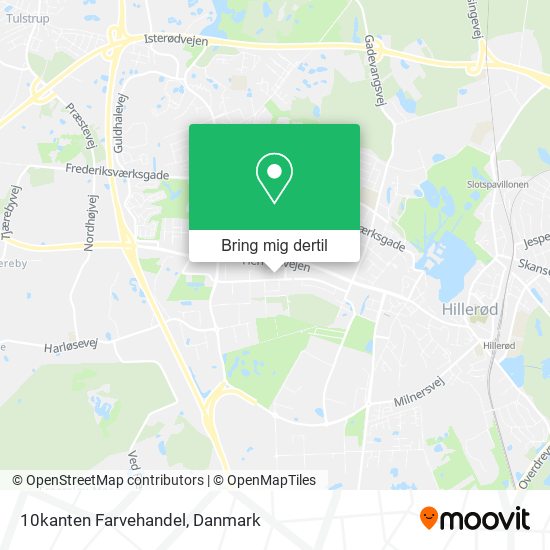 10kanten Farvehandel kort