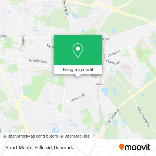 Sport Master Hillerød kort