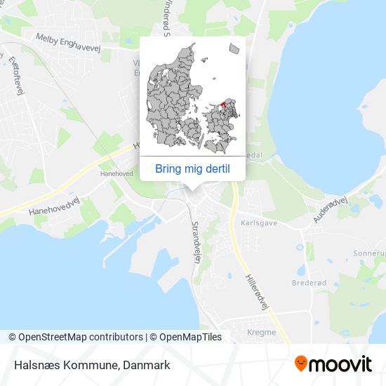 Halsnæs Kommune kort