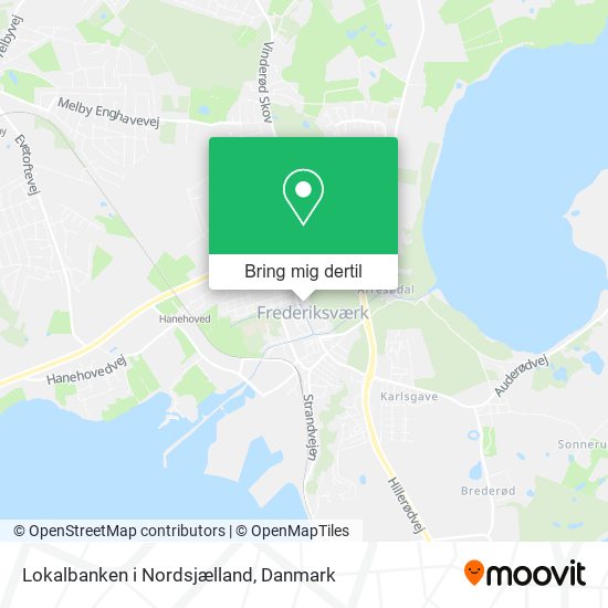 Lokalbanken i Nordsjælland kort