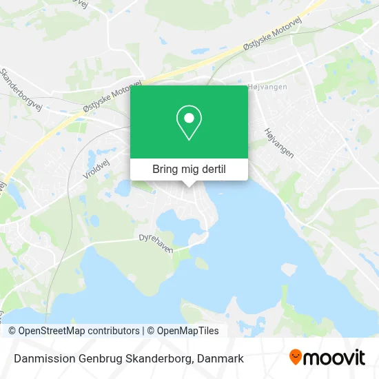 Danmission Genbrug Skanderborg kort