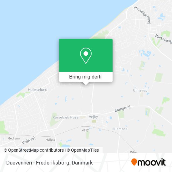 Duevennen - Frederiksborg kort
