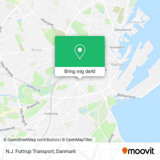 N.J. Futtrup Transport kort