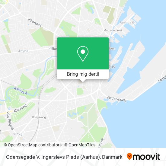Odensegade V. Ingerslevs Plads (Aarhus) kort