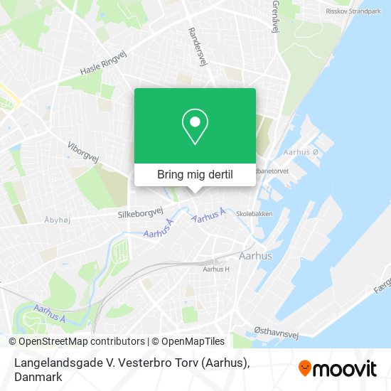Langelandsgade V. Vesterbro Torv (Aarhus) kort