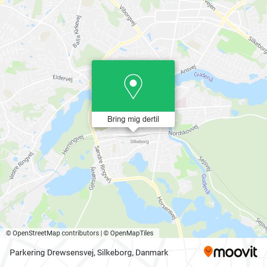 Parkering Drewsensvej, Silkeborg kort